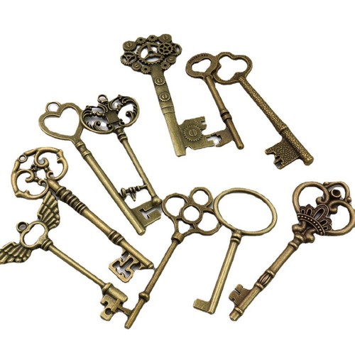 10x keys big large - keys, antique