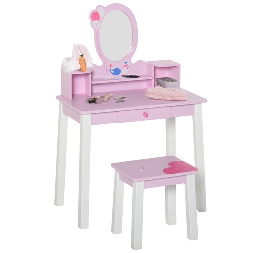 Homcom kids dressing table and - kids,