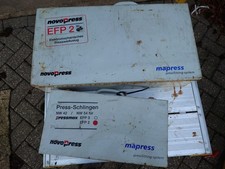 Geberit Novopress EFP2 Pressing Tool With 5 Heads also NW42 pack, 110v used 