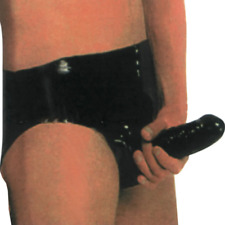UK Mens Latex Rubber Panties Shorts Briefs Underpants w/ Penile sheath Handmade