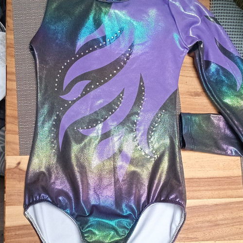 Girls metallic purple green - girls,