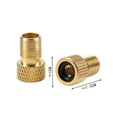 2 x Presta to Schrader Bike Valve Adapters Bicycle Pump Gas Nozzle Tube Tool