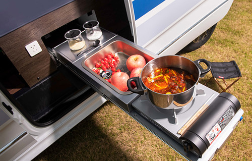Motorhome campervan slide out - motorhome,
