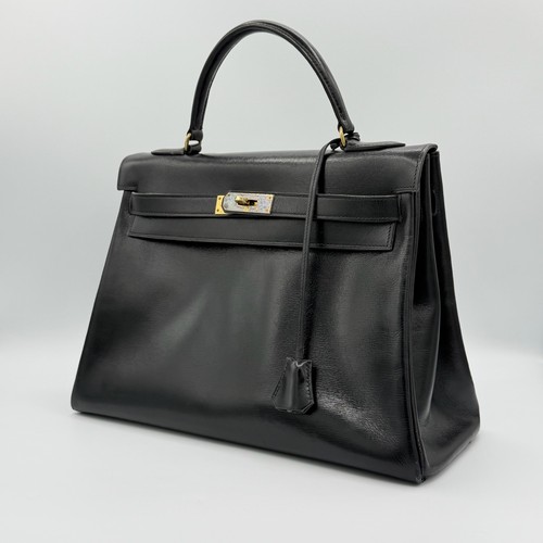 Hermès kelly black leather - 32,