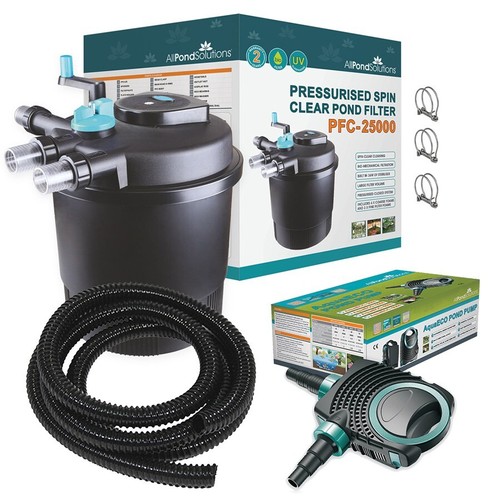 Pressurised koi pond filter - pond, uv