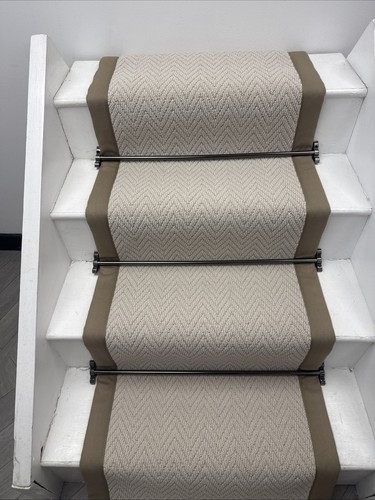 Herringbone carpet stair - herringbone,