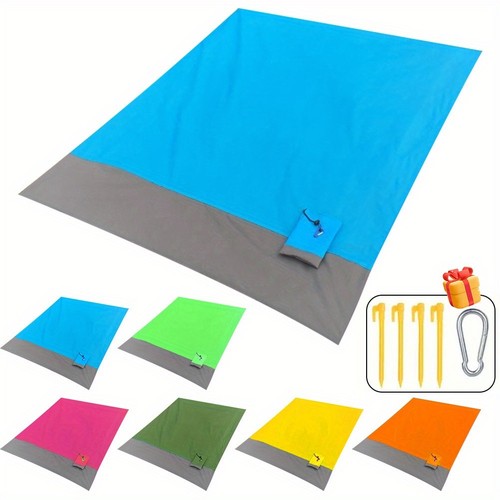 Foldable beach mat - foldable, with