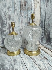 Pair Vintage Tyrone Crystal