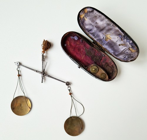Antique pocket coin assay - antique,