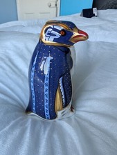 Royal Crown Derby Rockhopper Penguin, with Box, gold stopper. Mint condition.