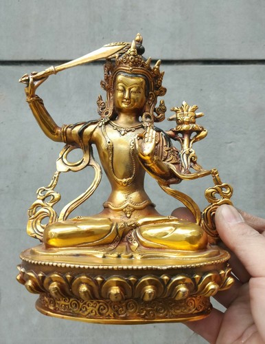 Antique old bronze - , statue
