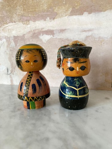 Vintage kokeshi doll old - kokeshi, 2