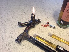 Walking/Gadget Stick Wolf Head