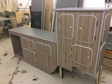 Volkswagen Transporter T25 Lightweight Vohringer Ply Kitchen Cabinet Cupboards