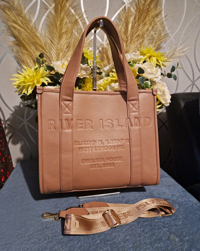 River island tan - river, faux