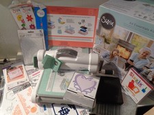 Sizzix White Bigshot Plus A4 Die Cutting & Embossing Machine With Die Bundle