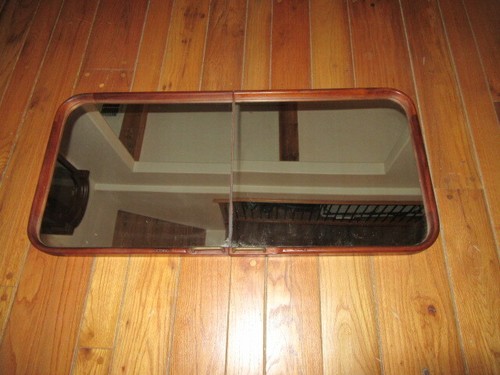 Teak framed mirror 2 door - teak,