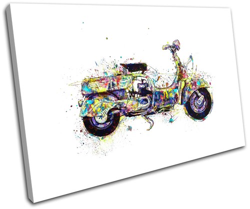 Moped scooter colourful - moped,
