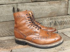 Grenson Fred Brogue Boots  Size 7 Goodyear Welted