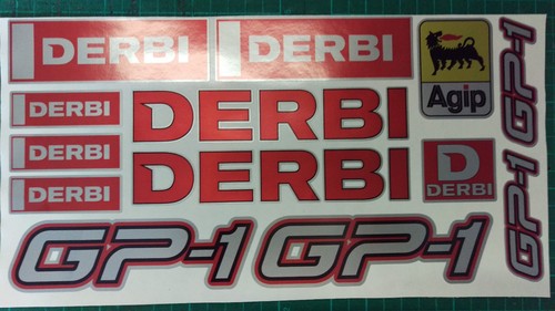 Derbi gp1 stickers - derbi, sm