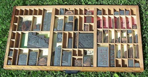 Letterpress art wall - letterpress,