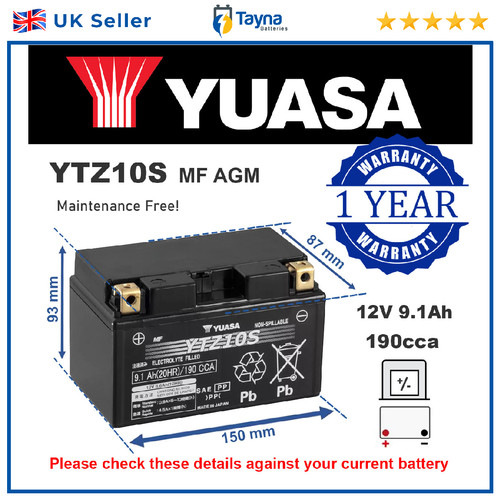 Genuine yuasa ytz10s high - genuine,