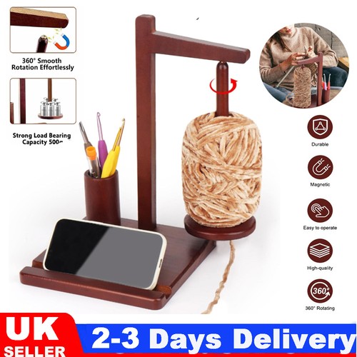 Wooden yarn holder handmade - yarn,