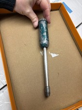 Vintage Tecalemit grease gun tool Aluminium tyre valve grub used 