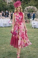 PHASE EIGHT Size 26 Pink DRESS