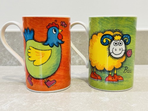 Quirky dunoon funky farm mugs - funky,