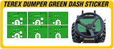 Terex Dumper Dash Sticker / Decal . Fully Laminated