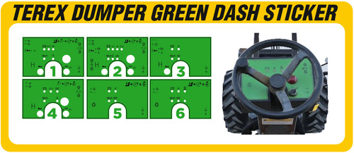 Terex dumper dash sticker - sticker, /