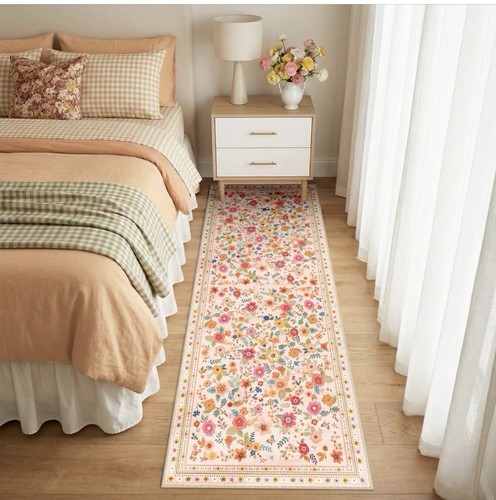 Floral runner rug - floral, –
