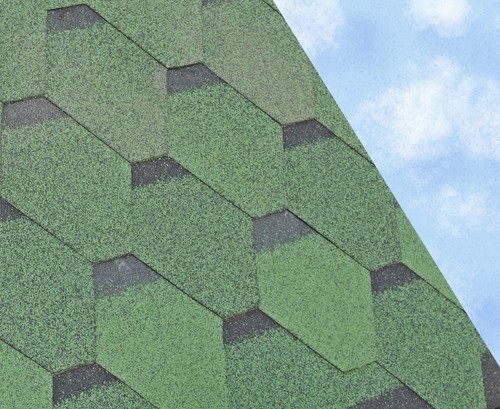 Hex felt roofing shingles - hex, |