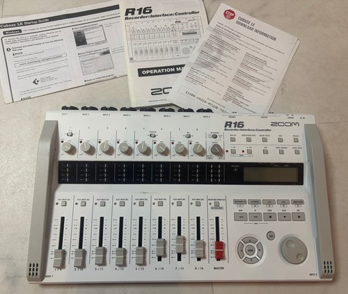 Zoom r16 recorder interface - r16,