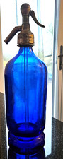 Rare Vintage Cobalt Blue Soda