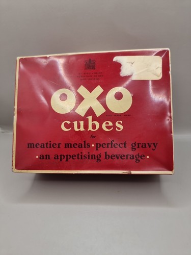 Vintage oxo cubes tin box - box,, by