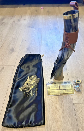 Fenrir viking drinking horn - fenrir,