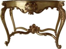 Gold Console Table with Marble