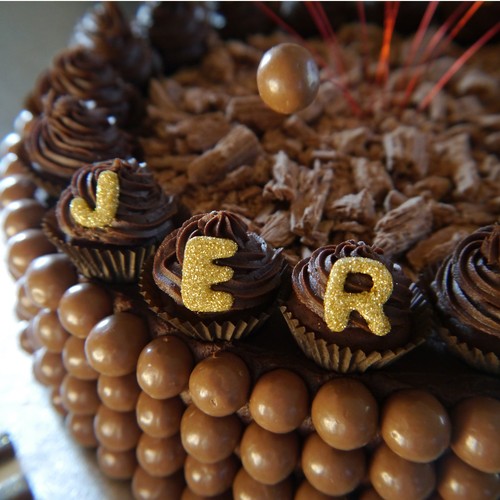 Edible 2cm gold silver beige - 2cm,