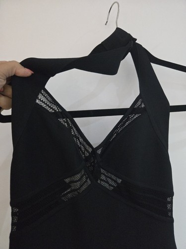 Herve leger leroux black mini - leroux,