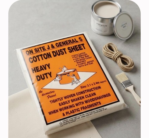 Cotton dust sheets 12ft - sheets, 9ft