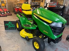 JOHN DEERE X350 HYDROSTATIC RIDE ON MOWER 42in/108cm DECK KAWASAKI V-TWIN 18.5HP