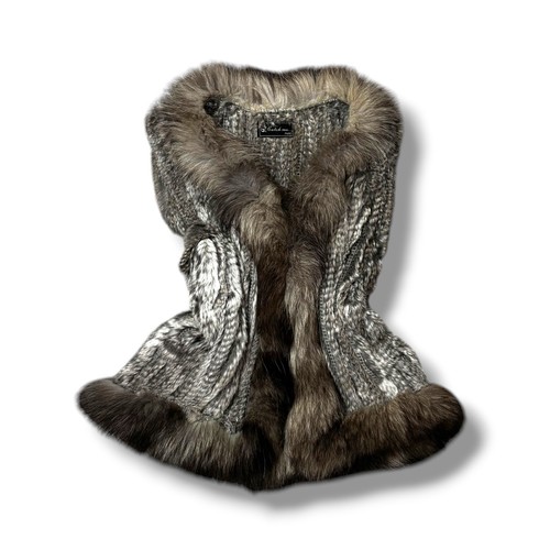 Fur vest rabbit grey - fur,