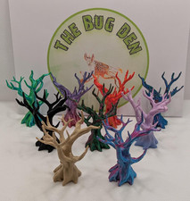 Spooky dead tree. Jumping