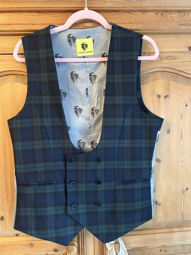 Noose monkey tartan green - monkey,