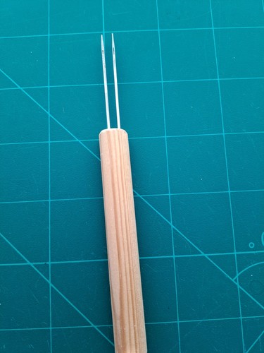 Knitting machine double latch - knitting,