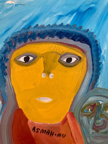 Art brut cardboard - cardboard, painting
