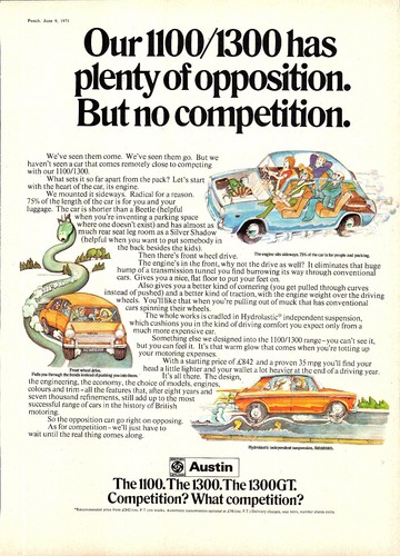 1971 advert austin 1100 1300 - advert,