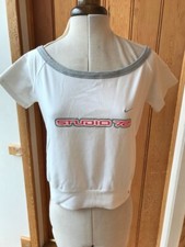 nike studio dri fit white grey